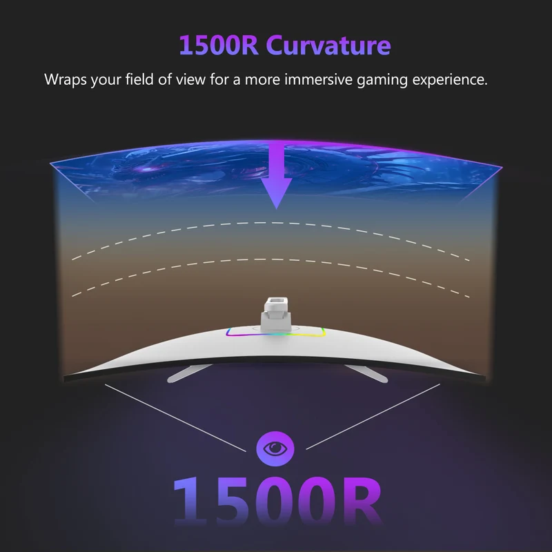 Z-EDGE UG27H 27" 300Hz White Curved Gaming Monitor