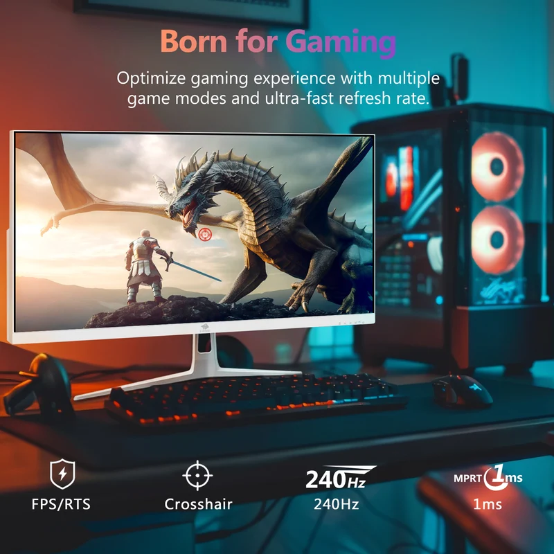 Z-EDGE UG27PJ 27" 240Hz White Gaming Monitor