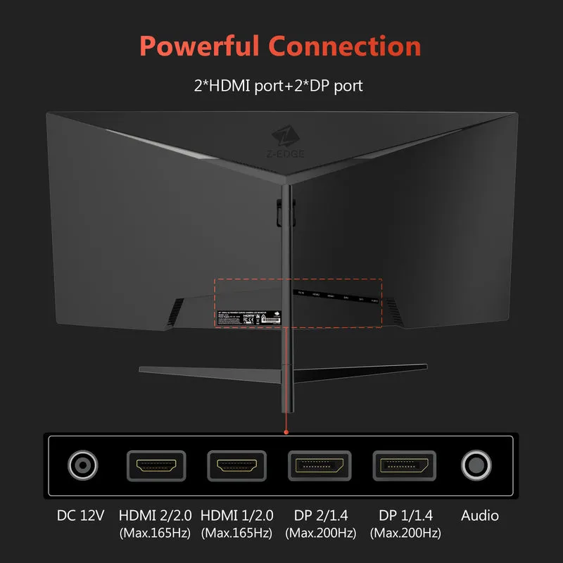 Refurbished: Z-EDGE 30" 200Hz Ultrawide Curved Gaming Monitor