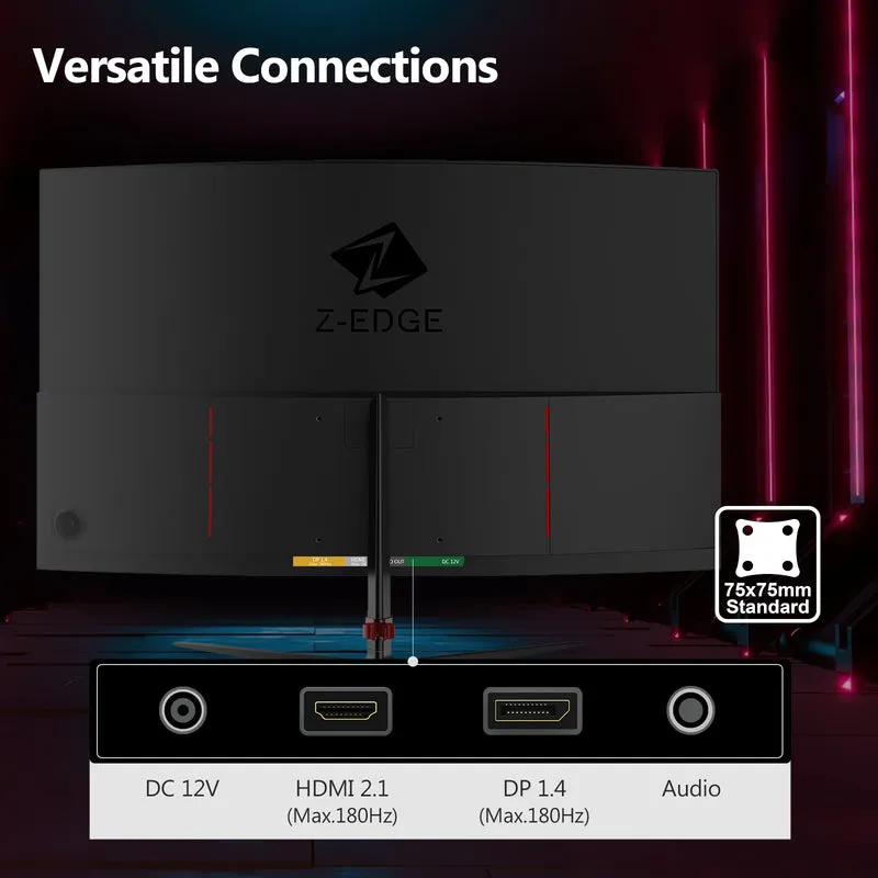 Z-EDGE UG24 24'' 180Hz Curved Gaming Monitor