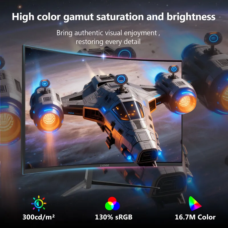 Z-EDGE UG27Q 27'' 165Hz QHD Curved Gaming Monitor