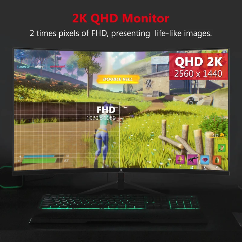 Z-EDGE UG27Q 27'' 165Hz QHD Curved Gaming Monitor
