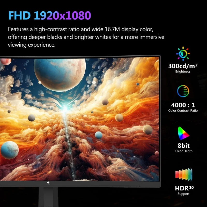 Z-EDGE UG27S 27" 300Hz Curved Gaming Monitor