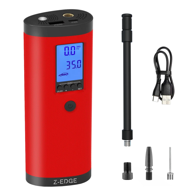 ZAI03 Portable Power Bank & 150PSI Air Inflator with Carrying Pouch