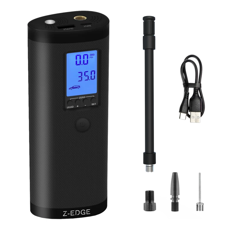 ZAI03 Portable Power Bank & 150PSI Air Inflator with Carrying Pouch