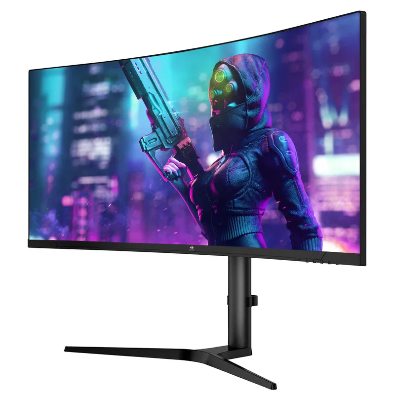 Z-Edge 34" Ultrawide 2K Curved Gaming Monitor with 165Hz Refresh Rate, 21:9 Aspect Ratio, 1ms MPRT, 3440x1440 Resolution, 1500R Curvature, VA Panel, 178 Viewing Angles,