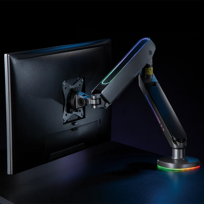 Desky Single LED Monitor Arm