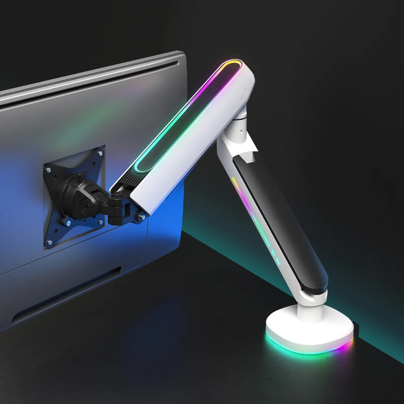 Desky Single LED Monitor Arm