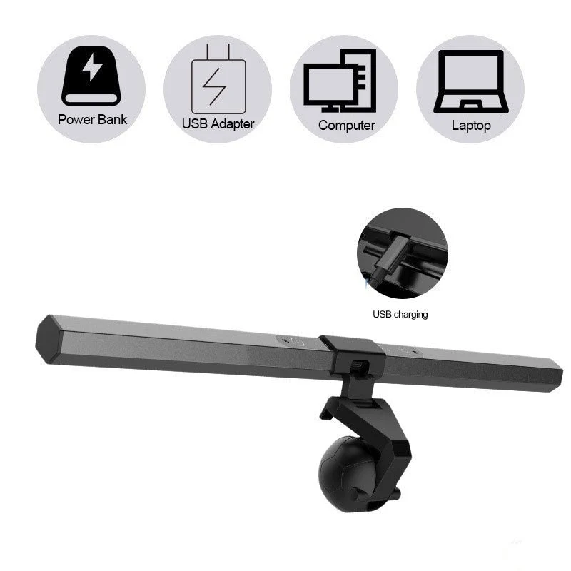UCare - Barre lumineuse de moniteur, lampe LED, soins oculaires, interrupteur tactile