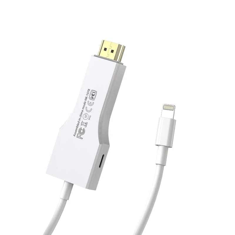 UCable - Câble iPhone Lightning vers HDMI pour projecteur de moniteur TV