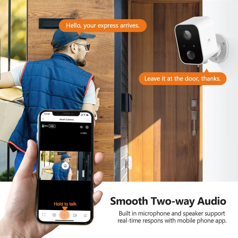 SW03 Wireless Smart Camera with Solar Panel, Includes 16G SD card,3pack
