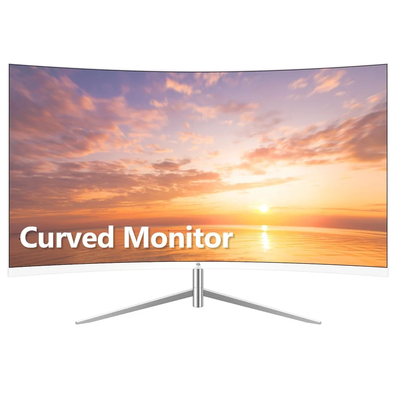 Refurbished: Z-EDGE 27 Inch Curved Monitor FHD 75Hz 5ms Frameless Design, HDMI & VGA Port
