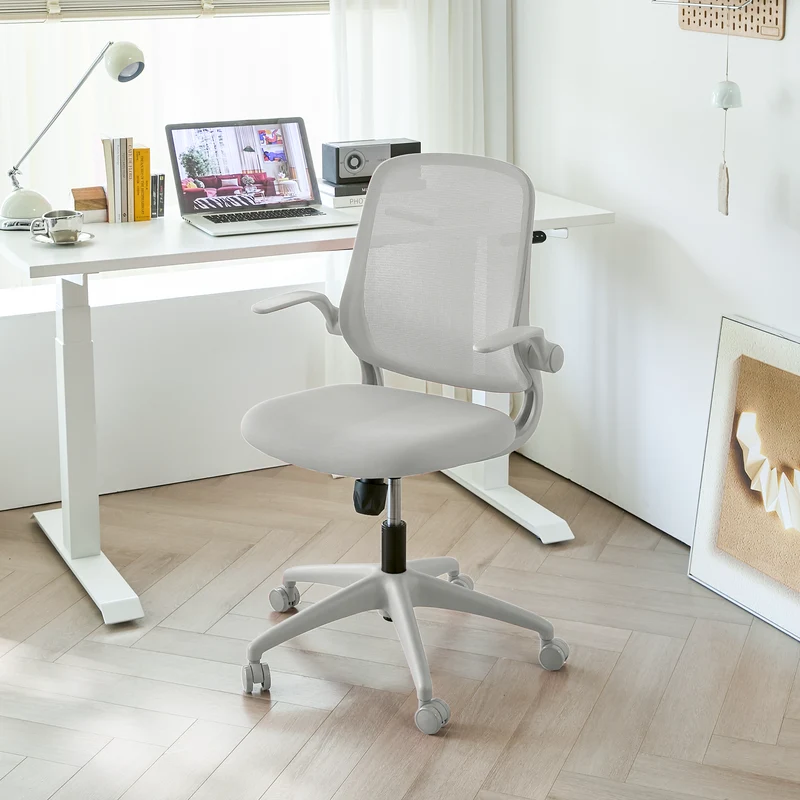 Z-EDGE Office Chair, Ergonomic Desk Chairs 330LBS Capacity Back Mesh Computer Chair with Flip-up Armrests, Comfy Work Chair with Lumbar Support