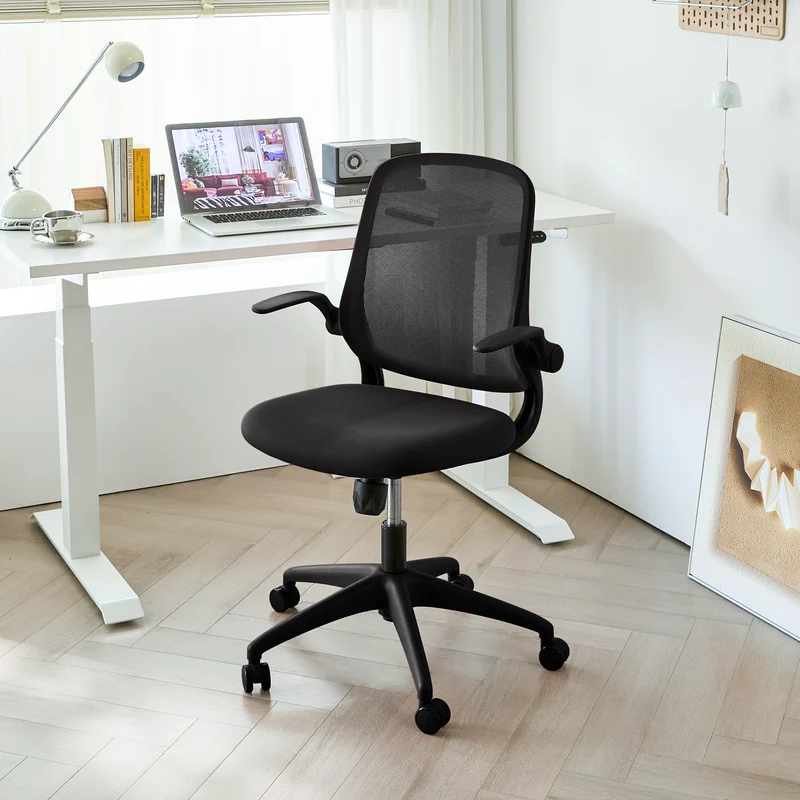 Z-EDGE Office Chair, Ergonomic Desk Chairs 330LBS Capacity Back Mesh Computer Chair with Flip-up Armrests, Comfy Work Chair with Lumbar Support