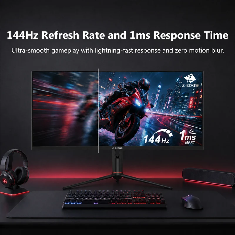 Z-EDGE UG40S 40" 144Hz 2K UltrawideIPS Gaming Monitor, Built-in Speaker