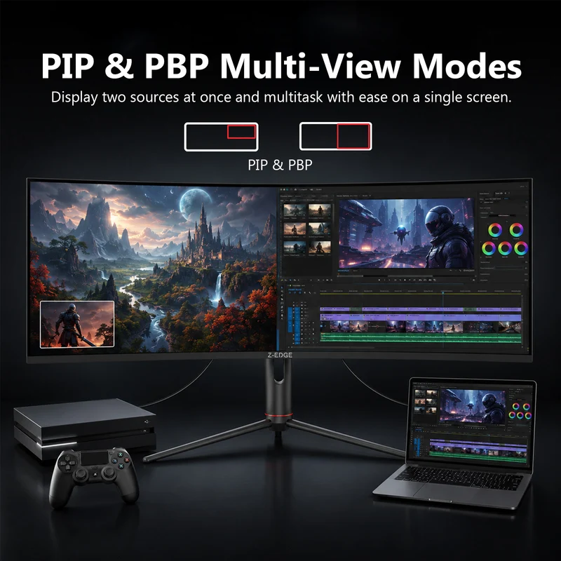 Z-EDGE UG40S 40" 144Hz 2K UltrawideIPS Gaming Monitor, Built-in Speaker