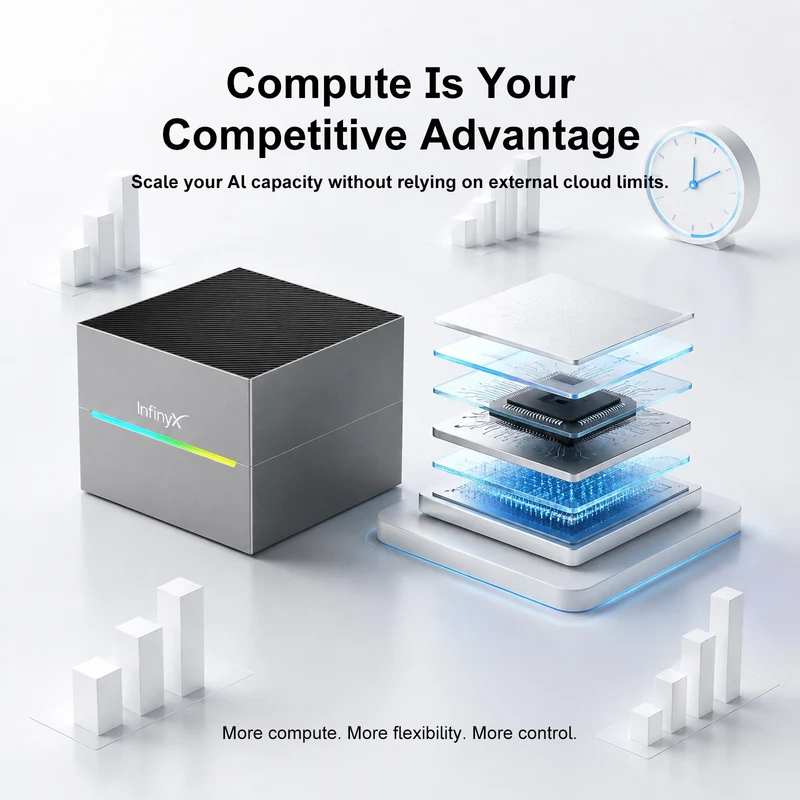 Z-EDGE InfinyX X1 Enterprise AI Workstation - Powered by NVIDIA Blackwell Jetson Thor, 2070 TFLOPS, 128GB Unified Memory, Private AI Appliance with Liquid Cooling & AI Agent OS (OEM Customization Ready)