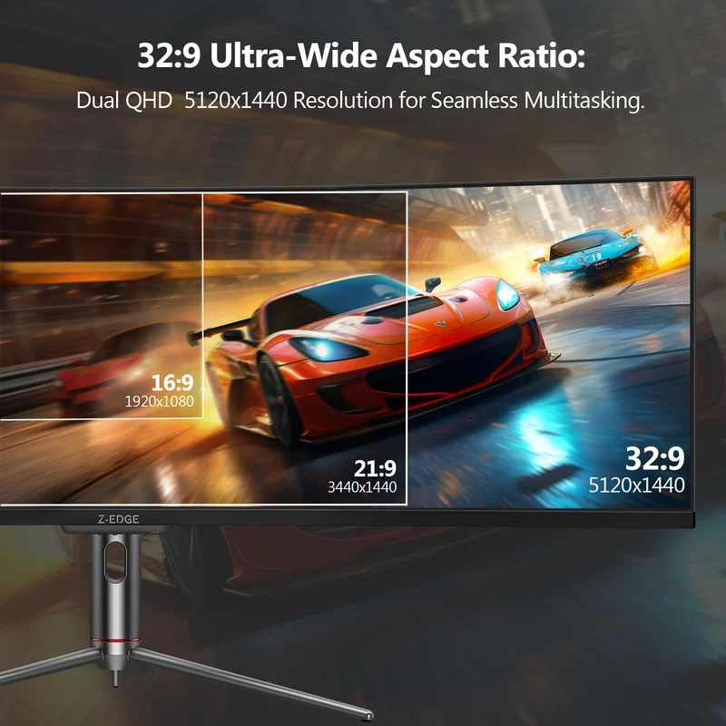 Z-EDGE UG49P 49" 240Hz DQHD Curved Gaming Monitor