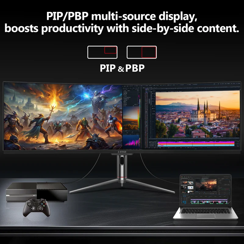 Z-EDGE UG49P 49" 240Hz DQHD Curved Gaming Monitor