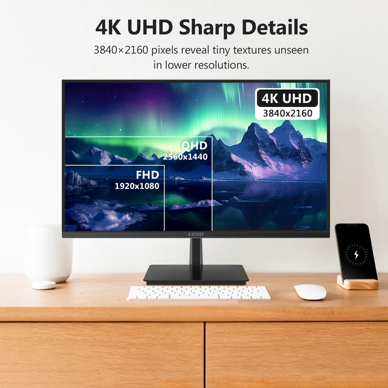 Z-EDGE 27" 4K IPS 60Hz Office Monitor