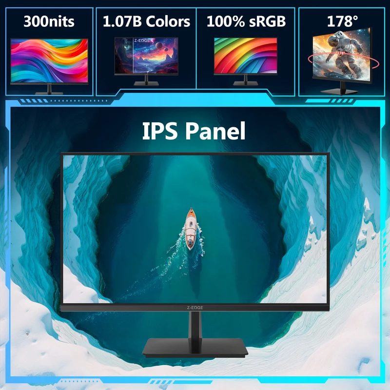 Z-EDGE 27" 4K IPS 60Hz Office Monitor