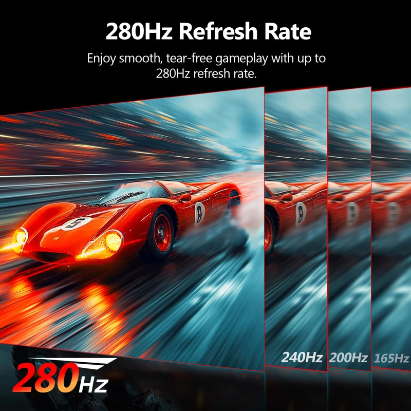 Z-EDGE UG27P 27" 280Hz Curved Gaming Monitor, White Monitor