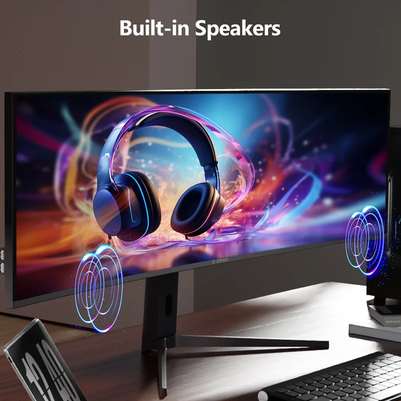 Z-EDGE UG40 40" 120Hz 5K2K 5120x2160 Ultrawide Curved Gaming IPS Monitor