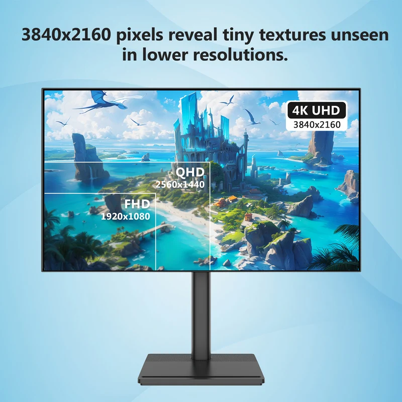 AGEX A27I4K 27" 4K IPS Monitor, Adjustment Stand