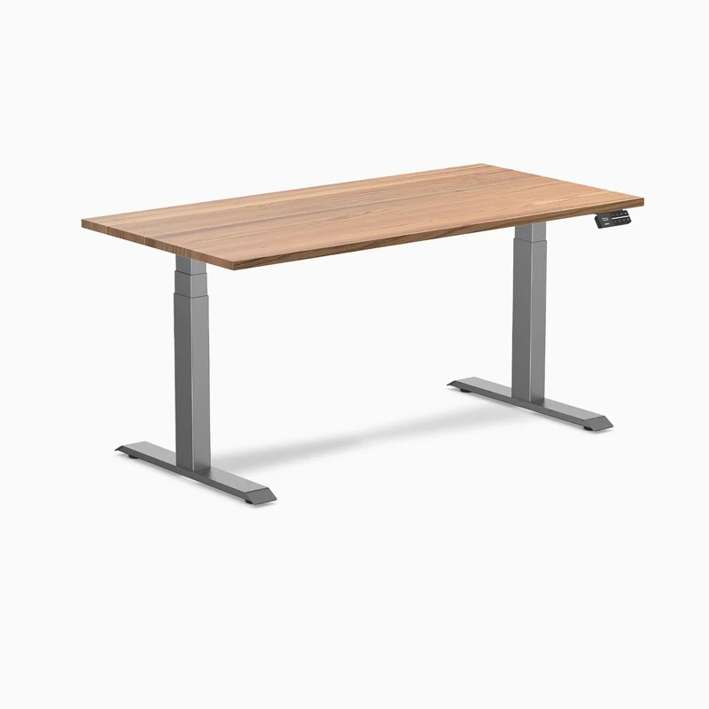 Almost Perfect Desky Dual Hardwood Sit Stand Desk