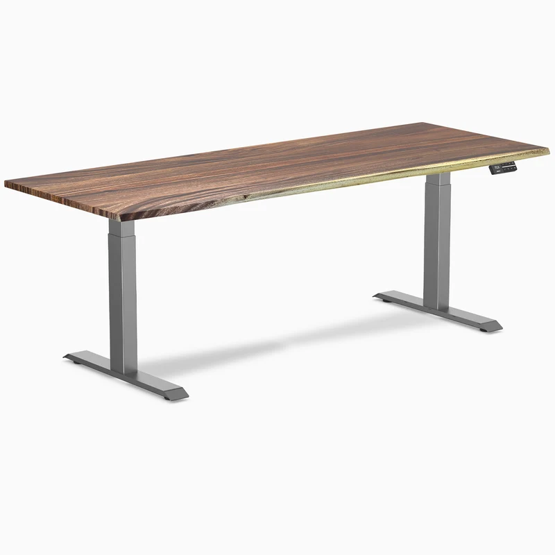 Almost Perfect Desky Dual Hardwood Sit Stand Desk