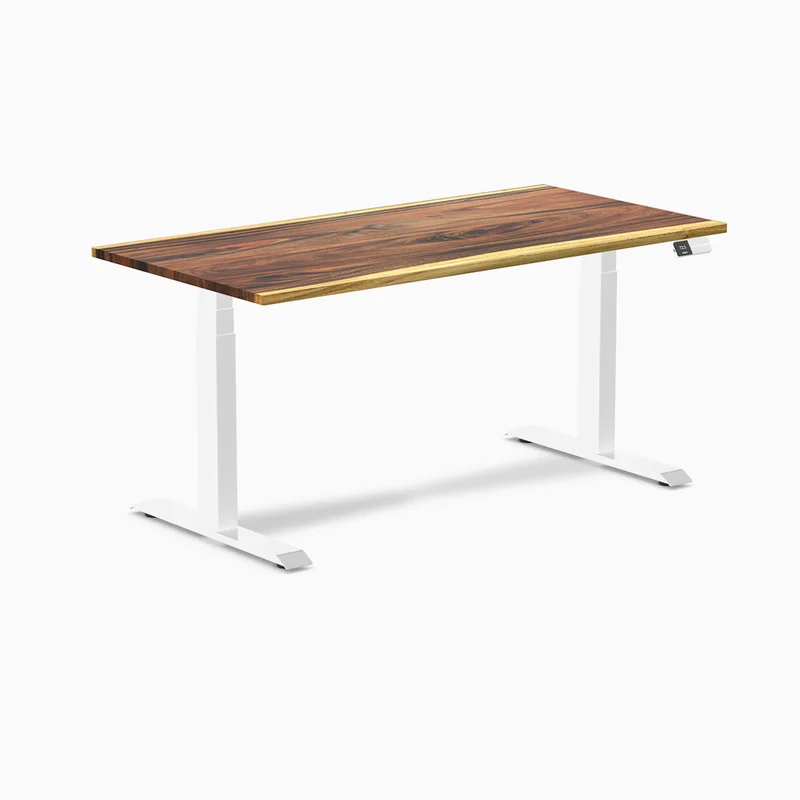 Desky Dual Hardwood Sit Stand Desk