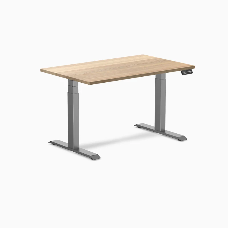 Almost Perfect Desky Dual Hardwood Sit Stand Desk