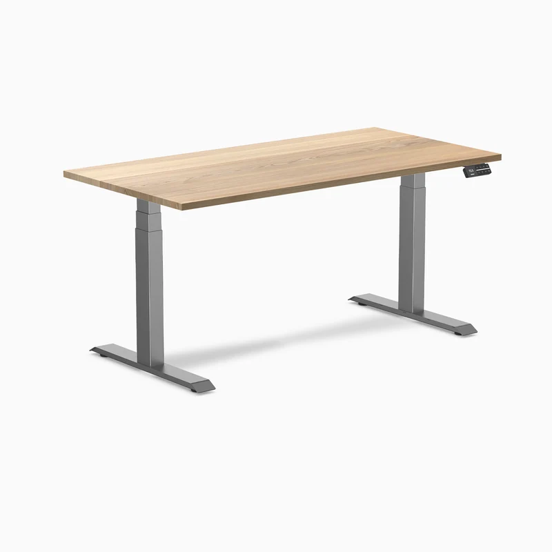 Almost Perfect Desky Dual Hardwood Sit Stand Desk