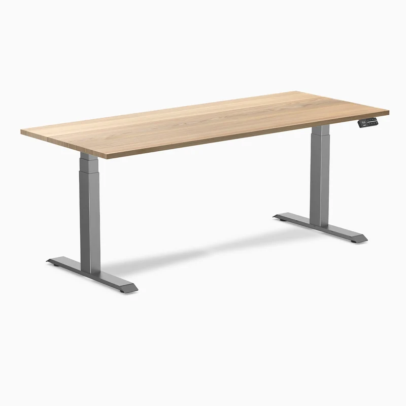 Almost Perfect Desky Dual Hardwood Sit Stand Desk