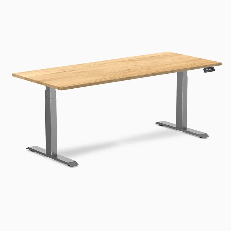 Almost Perfect Desky Dual Hardwood Sit Stand Desk