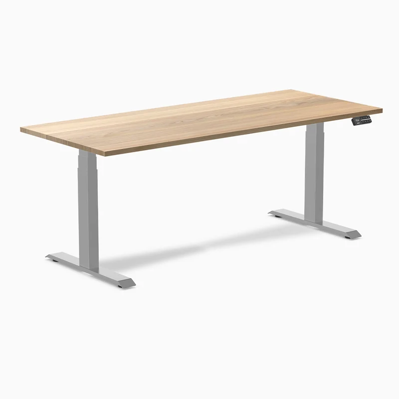 Almost Perfect Desky Dual Hardwood Sit Stand Desk