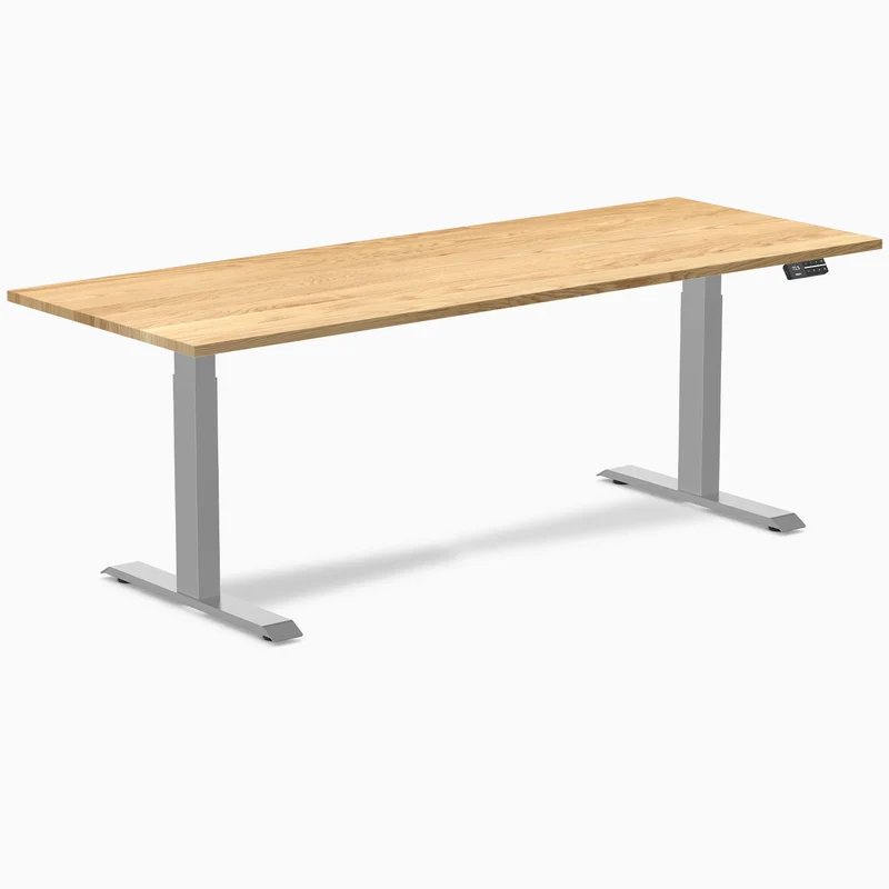 Almost Perfect Desky Dual Hardwood Sit Stand Desk