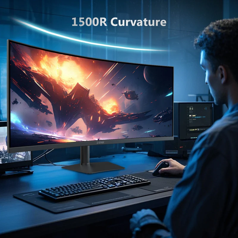 Z-EDGE UG38P 38" 144Hz WQHD+ IPS Curved Gaming Monitor