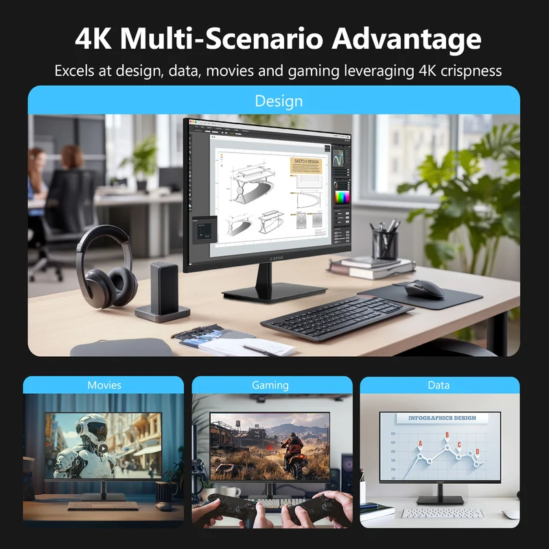 Z-EDGE S274K 27" 120Hz 4K IPS Monitor