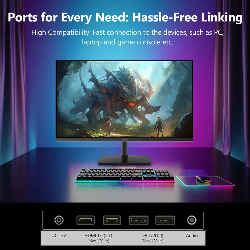 Z-EDGE S274K 27" 120Hz 4K IPS Monitor