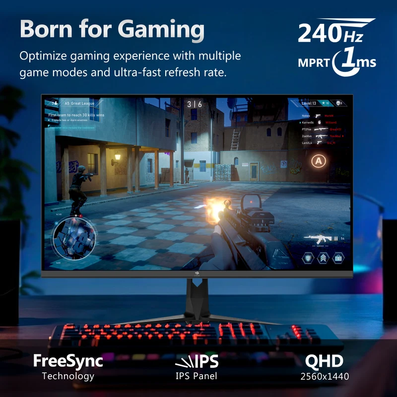 Z-EDGE UG27QS 27" 240Hz QHD IPS Gaming Monitor