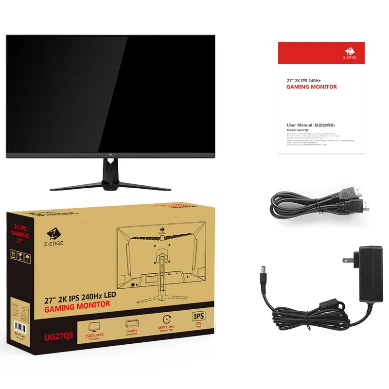 Z-EDGE UG27QS 27" 240Hz QHD IPS Gaming Monitor