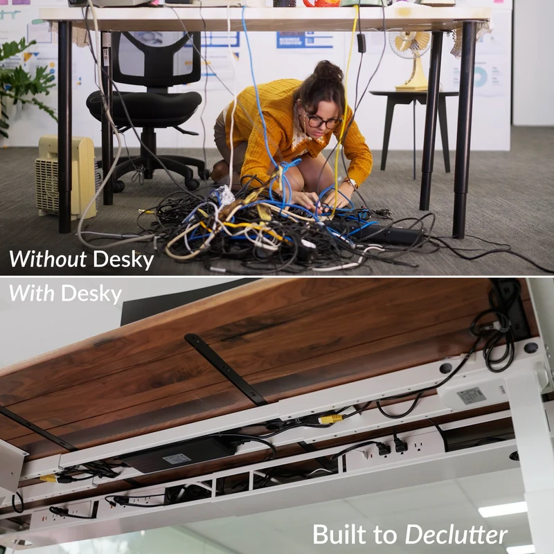 Almost Perfect Desky Integrated Cable & Power Channel