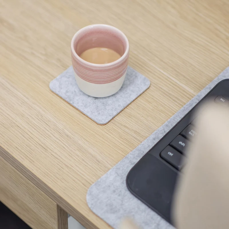 Almost Perfect Desky Felt/Cork Coaster