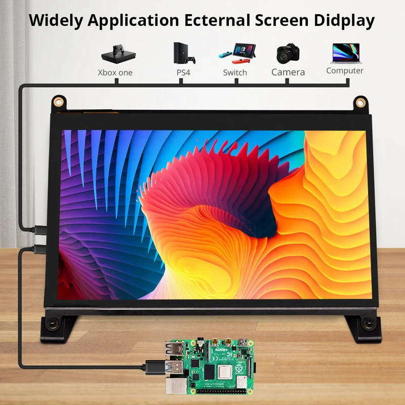 UPi B2 - Moniteur HDMI à écran tactile 7" pour Raspberry Pi