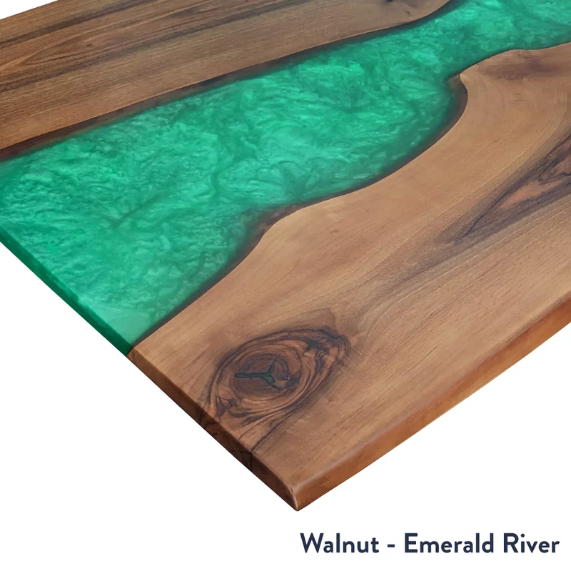 Desky Dual Resin Hardwood Sit Stand Desk