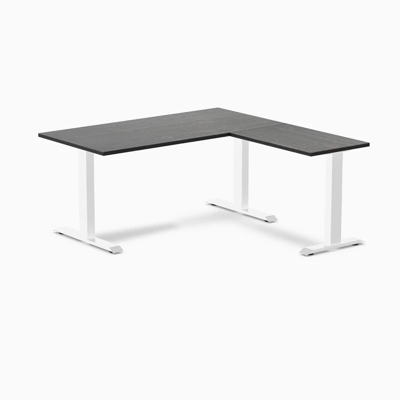 Desky Zero Bamboo L-Shape Office Desk