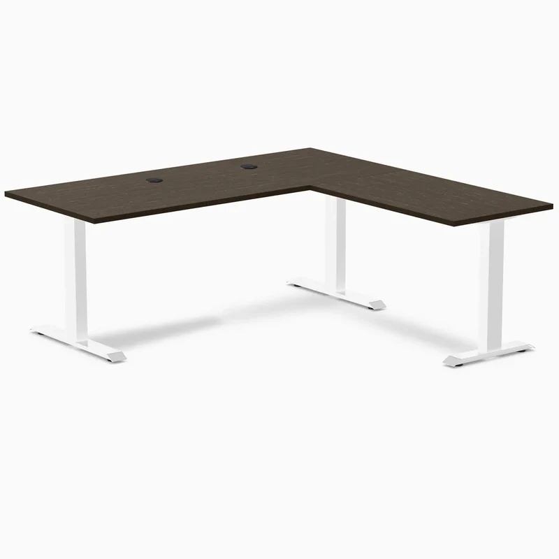 Desky Zero Bamboo L-Shape Office Desk