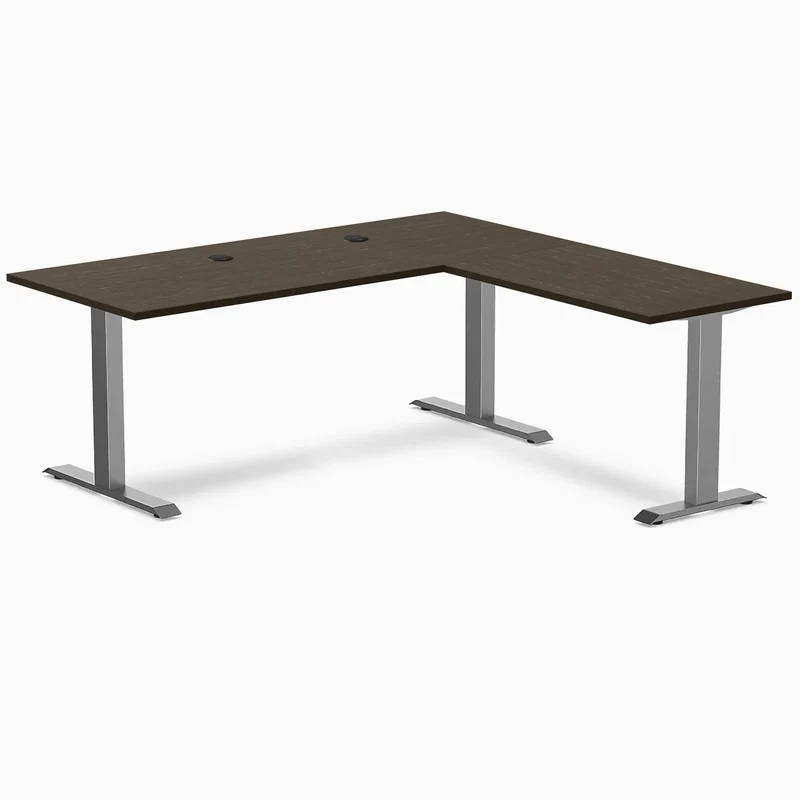 Desky Zero Bamboo L-Shape Office Desk