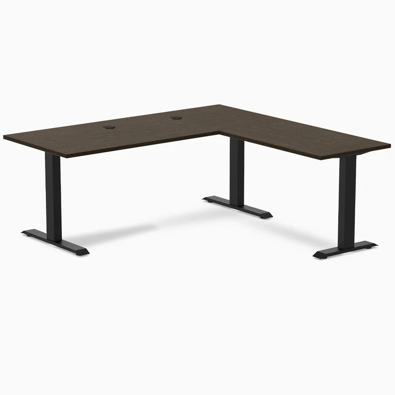 Desky Zero Bamboo L-Shape Office Desk